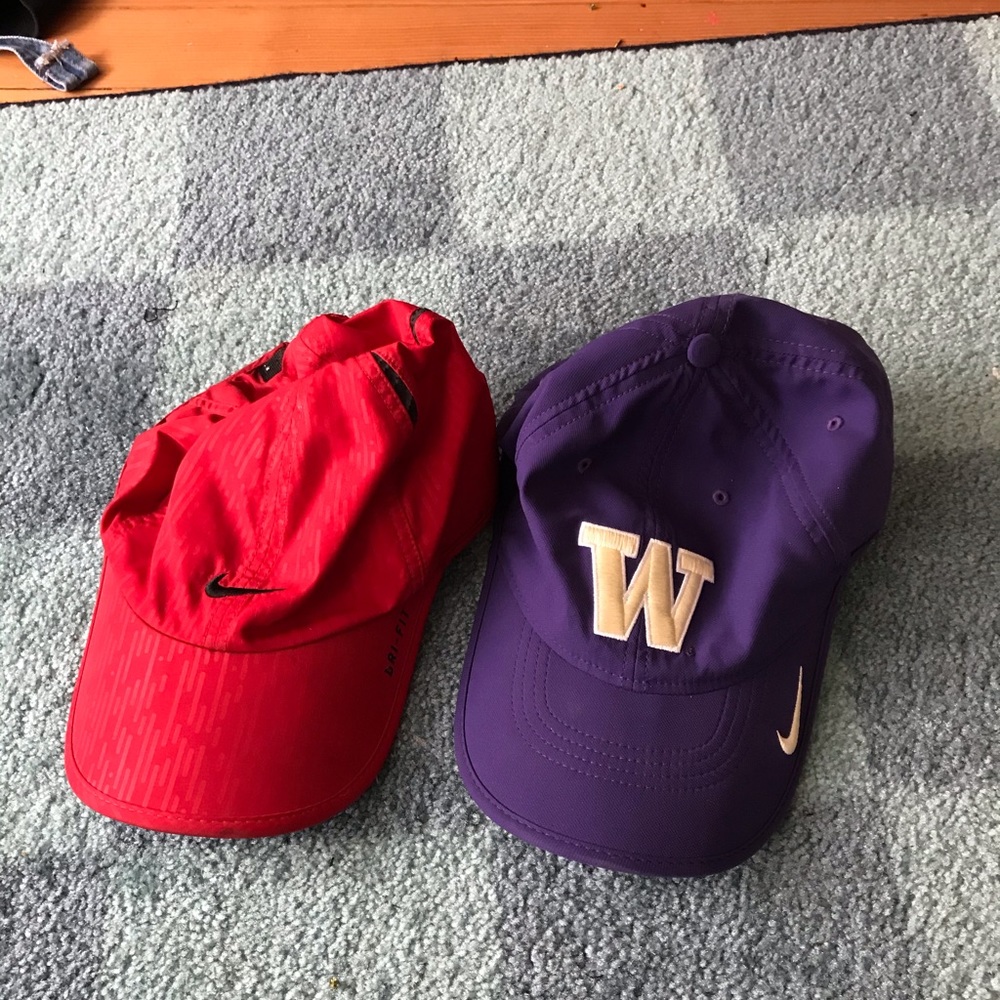 Lots of 2 Nike dri fit hats